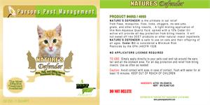 Natures Defender for cats label states  this flea, tick and biting insect spray for felines is the best natural solution. Will not get your kitty sick and provides insect control for a wide range of cats.