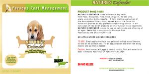 Natures Defender for dogs' label states  this flea, tick and biting insect spray for dogs is the best natural solution. Will not get your puppy sick and provides insect control for a wide range of dogs.