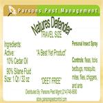 Natures defender / best yet products are designed to control pests of all kinds. Made with cedar oil, This product is safe for humans and pets of all kinds and provides the best results Label for Quart size shown here 