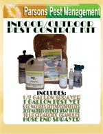 Indoor / Outdoor Pest Control Eradication Kit are available. These include several size containers of natures defender / best yet sprays, cedarcide the leader in pest control granules, as well as sprayers for indoor and outdoor applications