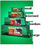 The Standard Line of Humane Way Live Animal Traps are shown in 4 sizes