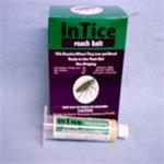 Intice Roach Bait is shown both in a 35g syringe AND in the purple and green box of 5