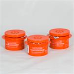 Invite Fruit Fly Traps are shown orange in color